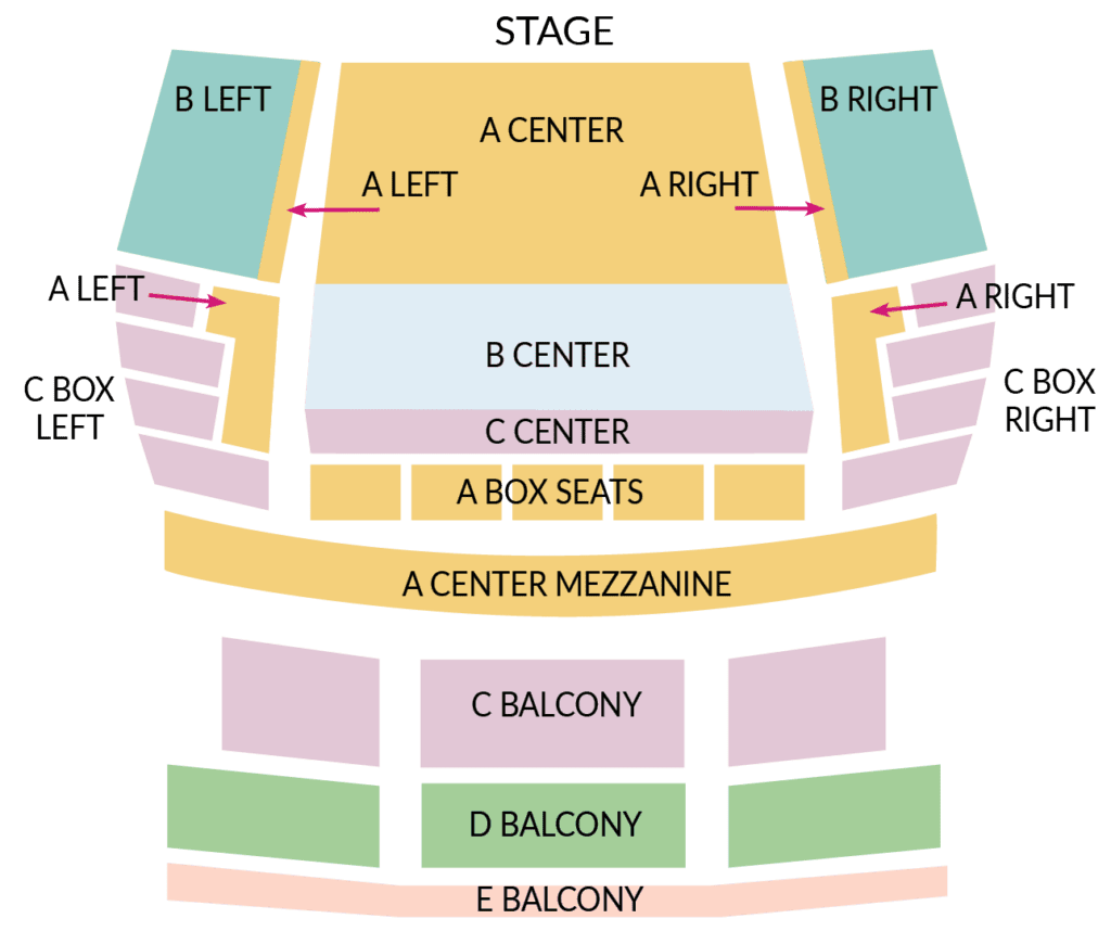 Opera seating chart