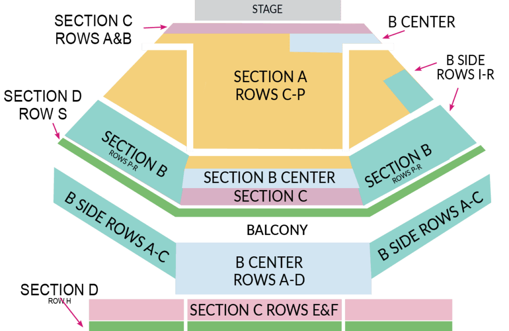Riverview seating chart