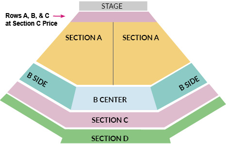 Van Wezel seating chart for GPS series concerts